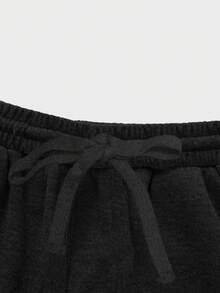 百搭休闲宽松阔腿裤，温暖百搭，适合日常穿着、通勤和居家，秋冬 - 黑色 - 查看 9