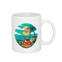 Mugs Aloha Lilo And Stitch Vibes Sticker Premium Coffee Mugs Ceramic Cups 11 Oz Christmas For Soup Tea Milk Latte Hot Chocolate - White - View 2