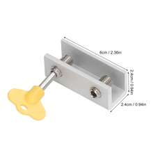 15 juegos  Cerraduras ajustables de doble orificio para ventanas corredizas  Cerraduras de aluminio para ventanas, puertas y marcos de cuadros  Cerraduras para ventanas corredizas  Cerraduras de ajustables para ventanas  Topes para ventanas  Clips de aluminio con llave para ventanas  Puertas y ventanas corredizas verticales y horizontales  Para uso doméstico y en oficinas - Plateado - Ver 4