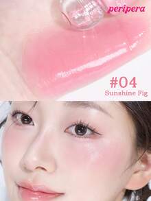 Peripera K-Beauty SYRUPY TOK CHEEK 液体腮红，水润妆效，全天候保湿，丝滑柔润质地，自然透亮妆感，奶油腮红配方，日常妆容 - #04 Sunshine Fig - 查看 3