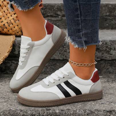 Women's Fashion Casual Sports Shoes, Dexton White Running Sneakers