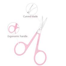 6-Piece Professional Eyebrow Grooming Kit With Razor, Tweezer, Eyelash Curler, False Eyelash Tool, Scissors, Comb - Women's Kit