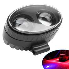 Luz de LED para montacargas, 20 W, luz de gálibo de marcha atrás, zona de señalización de almacén, foco de advertencia azul - Negro - Ver 1