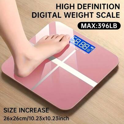Multi-Function Smart Body Fat And Weight Scale, Bathroom Digital Scale With Tempered Glass Wide Platform, Precise , Large Digits, Easy-Read Electronic Scale, LCD Display, 390lbs Capacity Bathroom Weight Scale, Connects To Mobile Devices To Receive Real-Time Data, Suitable For Home, Fitness, Outdoor