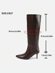 Fall/Winter Pointed Toe Fashionable Versatile Suede Leather Thigh-High Boots,Kitten Heel Boots,Party