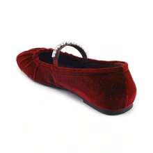 Kenneth Cole Women's Eimar Ballet Flats |  | Women Flats - 勃根地天鵝絨 - 查看 6