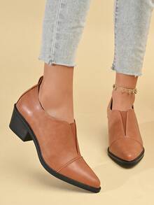 New Casual Comfortable Versatile Slip-On Elastic Women's British Style Business/Commute/Office/Holiday Loafers