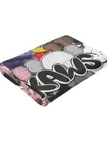 Kawss Kawaii Kaw  Blanket Flannel Blanket, Super Comfortable Winter Warm Blanket Summer Air Conditioning Blanket, Soft And Light Bed Sofa Decoration, Not Easy To Shed, - màu đen - Xem 7