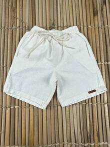 BOYS' BERMUDA SHORTS CHILDREN'S PREPPY FASHION NEW RELEASE - Beige - View 4
