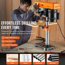 Taladro de banco  de 10 pulgadas, taladro de mesa, 610-2800 RPM, ajustable - 10 pulgadas - Ver 2