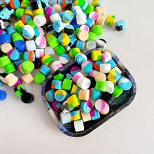 5/10/15/20 piezas Recipientes de silicona reutilizables de 0.07oz, Frascos de almacenamiento y viaje mini y lindos, Botellas cosméticas portátiles y convenientes, Adecuados para varios propósitos