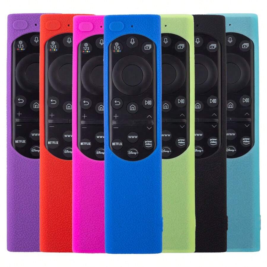 1个电视遥控器硅胶套，兼容BN59-01385A / BN59-01391A BN59-1386D，隔热，适合闺蜜节、小狗、嘉年华、派对装饰、厨房装饰、家居用品、母亲节礼物、卧室装饰、花园、夏季、海滩、旅行必备、房间装饰、软萌玩具、毕业季等场合。
