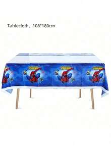 6pcs Spider-Man Themed Disposable Tablecloths, Superhero Party Decorations Suitable For Baby Shower, Birthday Party And More