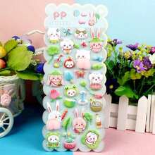 新款可爱屁股减压贴纸，卡通动物贴纸，如熊和兔子，适合儿童，学前奖励贴纸 - 彩色 - 查看 5