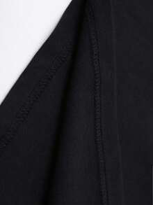 100% Cotton Women's Easter Bunny & Floral Print T-Shirt - Soft Pastel Spring Colors With Smiling Rabbit & Balloon Bow Design, Relaxed Fit Short Sleeve Round Neck Casual Easter Outfit, Machine Washable All-Season Comfortable White Blouse With Charming Rabbit & Floral Wreath Detail, Pink & Green Hues, No Transparency, Suitable For Spring Celebrations & Easter Gatherings - 黑色 - 查看 3