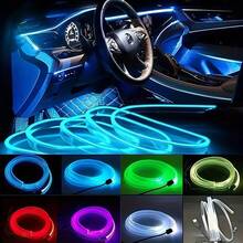 USB Plug-In Ambient Lighting Strip For Car Interiors - Universal Automotive Interior Lighting Strip - Various Neon Cool Light Car Decorations - No Batteries Required - Practical And Beautiful - Blue - View 2
