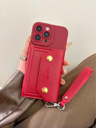 Funda protectora de teléfono minimalista a prueba de golpes de unicolor premium con borde recto perforado en color burdeos, adecuada para iPhone 17/17 Pro/17 Pro Max/16/16 Pro/15 XR/7/8 15 Pro Max/12 Pro Max/13 Pro Max/14 Pro Max 13 14 11 12P 14 P11 Soft Shell P12 Anti-Drop XS.XR/78P.78GES2