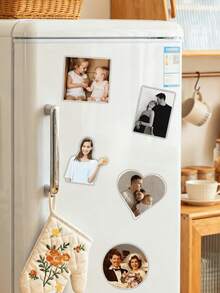 1/3/5pcs Customized Photo Acrylic Fridge Magnets, Personalized Photo Fridge Magnets. Size: 9cm, 6 Shapes/Styles. Customized Photo Acrylic Fridge Magnets Are Unique Souvenirs And Also Make Great Gifts For Classmates And Colleagues. We Offer Magnets In Various Shapes, Romantic Anniversary Gifts, And Gifts For Boyfriends And Girlfriends.