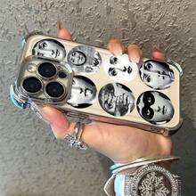 Fashion Art Fornasetti Phone Case For  16, 15, 14, 13, 12, 11 Pro Max, X, XR, XS Max, 8, 7 Plus - Shockproof Transparent Soft Back Case  17 Case Cover For  17 Pro Max - Trộn màu - Xem 3