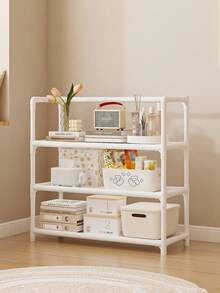 Modern Black & White Multi-Layer Storage Rack, Available In 7/6/5/4 Tiers, Effectively Organizes Household Clutter And Daily Essentials, Layered Storage, Neat And Orderly, Easy To Disassemble, Space-Saving - Multicolor - View 5