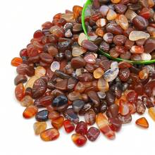 50g/100g Natural Red Agate Crystal Chips Polished Stones, Suitable For Beginners In Reiki, Yoga And Energy Healing, Indoor Plants, Jewelry Making, Wishing Bottles - Natural Stone - View 2