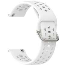 Compatible With Amazfit Bip 6 Band, 22mm Width Silicone Replacement Strap For Amazfit Bip 6 Smartwatch{Inchcolor_nameinch:InchWhiteinch} - White - View 4