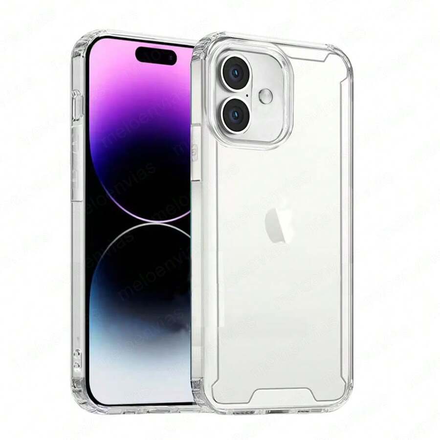 Meloenvias Funda para iPhone 16 6.1 Carcasa Antigolpes Reforzada Esquinas y Bordes, Antishock Anti Golpe Forro Protector de TPU + PC Color Transparente, Entrega Rápida, Enviado desde España - transparente - Ver 1