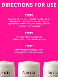 1瓶260克Arencia身体磨砂膏，蕴含法国海盐、白茶和橙花提取物，温和去角质颗粒，保湿亮肤，适合所有肤质，可每日使用。 - 260g 白茶與橙花 - 查看 5