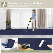 1 Rolle dicke selbstklebende Teppichunterlage, verschleißfest, wasserdicht, rutschfest, warm und schnell trocknend, PVC-beschichtete Bodenmatte, einfache Installation, geeignet für Wohnzimmer, Schlafzimmer, Büro, Kratzbrett für Haustiere, für den Heim- und Gewerbeeinsatz, 300cm x 40cm - Verschiedenfarbig - Übersicht 6