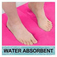 Memory Foam Toilet Rugs U-Shaped 24x20, Extra Soft Absorbent Non-Slip Contour Bathroom Rugs, Machine Washable Bath Mats For Toilet, Deep Pink - 多色45 - 查看 4
