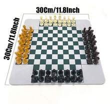 3-4 Player Chess Classic Board Game Set,48/64 Pieces Colorful Chess,Chess Game For Team With A Leather Game Mat Suitable For Family Gatherings And Party Game Night - Multicolor - View 4