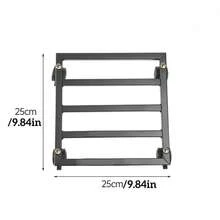 1pc Heavy Duty Metal Plant Cart With Lockable Wheels - 10" And 12" Square Racks, Suitable For Indoor/Outdoor Use, Outdoor Garden Shelving Cart