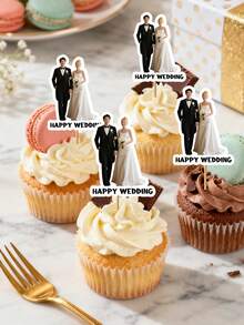 1/5/10/20 que cắm trang trí bánh kem in ảnh và chữ theo yêu cầu - Trang trí bánh kem cá nhân hóa, kỷ niệm những khoảnh khắc đáng nhớ, sinh nhật, kỷ niệm ngày cưới, đám cưới, thẻ tên tùy chỉnh, nhãn dán mặt, trang trí chữ, trang trí sinh nhật vui nhộn, tiệc độc thân, trang trí bàn, nhãn dán tường. - Trang trí bánh nhiều màu - Xem 4