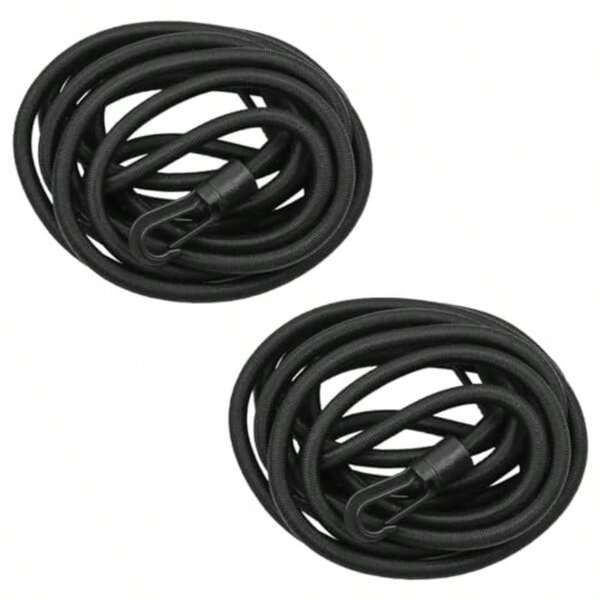 Set Of 2 7mm Strong Elastic Rope Bungee Shock Cord Fishing Kayak Elastic Rope 3 Meter Paddle Tied Rope With Hooks Replacement Leash Kayaking Accessories
