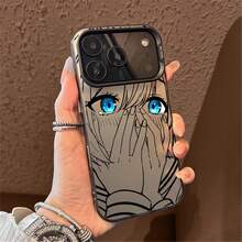 Anime Girl Expressive Art  Case, Shockproof Clear Protective Covers With Vibrant Eye & Emotional Design For Anime Fans - Multicolor - Ver 9