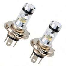 100W H4 H7 超亮 20SMD LED 汽车日间行车雾灯 6000K 汽车驾驶前照灯远光/近光灯泡