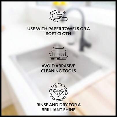 Perfect Sink Cleaner And Polish, Restorative, Removes Stains, Cast Iron, Corian, Composite, Acrylic, 8.5 Fl Oz