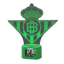 DESPERTADOR CON LUZ REAL BETIS Despertador digital con escudo iluminado del Real Betis Balompié oficial y original garantizado - DESPERTADOR REAL BETIS - Ver 1