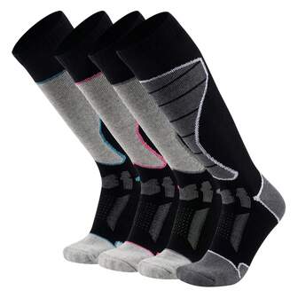 1 Pair Winter Ski Socks, Unisex Outdoor Warm Socks - Thick Hiking Snow Socks High Tube Trekking Socks - Moisture Wicking Durable Warm