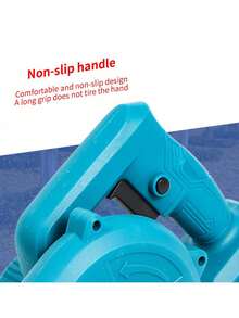 Soplador de hojas inalámbrico, barredora/aspiradora eléctrica de mano 2 en 1 con batería de litio de 18 V 2,0 Ah para soplar hojas, limpiar polvo, basura pequeña, automóvil, unidad principal - Azul - Ver 2