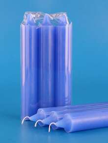 6 Pieces Per Pack, Diameter 2.5 Cm Long 15 Cm, A Variety Of Colors Odorless Household Lighting Colored Candles, Bar Restaurant Candlelight Holiday Religious Ceremony Black White Purple Pink Green Candles - Multicolor - View 14