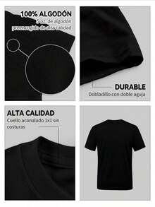 Estilo Irónico Camiseta de Manga Corta para Hombre con Camarón Rojo y Frase " Madre", Diseño Satírico y Atrevido, Corte Oversize, Ideal para Fiestas de Verano o Salidas con Amigos, 220 g 100 % algodón, Suave, Fresco,  Humorística - Negro - Ver 4