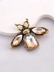 1pc Vintage Baroque Bee Brooch - Gold Zinc Alloy Insect Pin With Faceted Gemstones, An Elegant Court-Style Accessory For Daily Casual Wear/Party Dresses, A Luxurious And Delicate Women's Fashion Item, Suitable For Girlfriend Gatherings, Birthday Parties, Retro-Themed Dinners Halloween Jewelry Costume Accessories Bag Charms Office Accessories - Nhiều màu - Xem 6