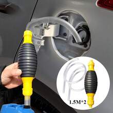 Fuel Hand Pump High Flow Siphon Portable Manual Car Transfer For Gas Gasoline Petrol Oil Liquid