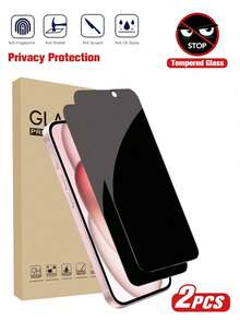 2pcs Privacy Screen Protector, Compatible With Apple 17/17Pro/17Promax/16 Promax, Anti-Peeping Tempered Glass Protective Case, Anti-Scratch, Anti-Shock, Anti-Oil, Anti-Scratch Coating - 2 Piece Pack - View 18