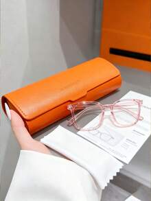 1PC Women's High-Cost-Effective Bohemian Glasses, Large Plastic Frame, Fashionable For Daily Wear & Commuting - Hồng - Xem 4