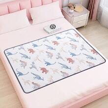 防水婴儿尿布更换垫、可重复使用的吸水训练垫、柔软可洗婴儿床床单，适合男孩和女孩，是感恩节、复活节、新年礼物的理想选择 - 0 至 8 岁婴儿洗澡家庭装饰礼物 - 彩色 - 查看 21