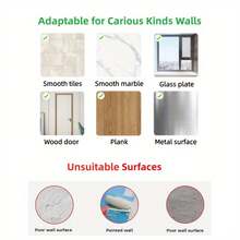 3-Piece Set - Self-Adhesive Shaver Holder And Towel Hook, Suitable For Bathroom Organization, No Drilling Required, Handheld Towel Rack, Bathroom Accessories And Decorations, Bathroom Hardware Supplies, Suction Cup Hook, Bathroom Accessory Set, Wall-Mounted Storage, Minimalist Style Design - Bộ 3 giá đỡ dao cạo - Xem 4
