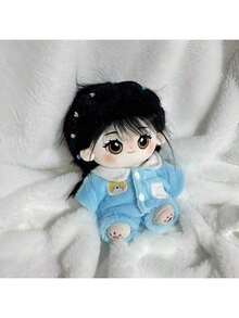 [Chỉ bao gồm quần áo] Bộ quần áo búp bê người nổi tiếng dễ thương 20cm, bộ đồ ngủ mùa thu/đông mềm mại dành cho cả nam và nữ. - Nhiều màu - Xem 4