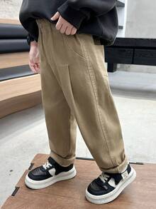 男童休闲直筒裤，春秋